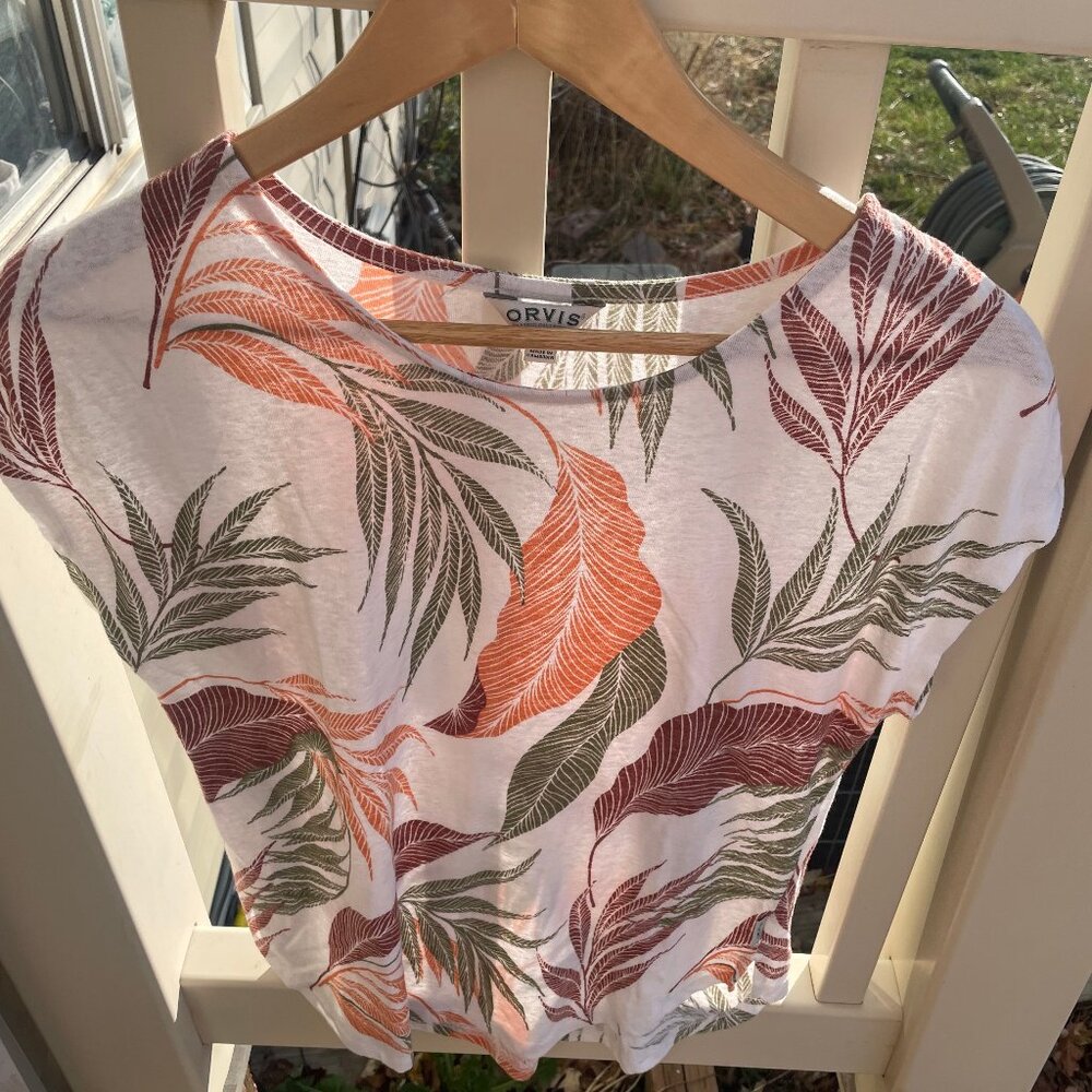 Women's Size Small Short-Sleeved Orvis Blouse